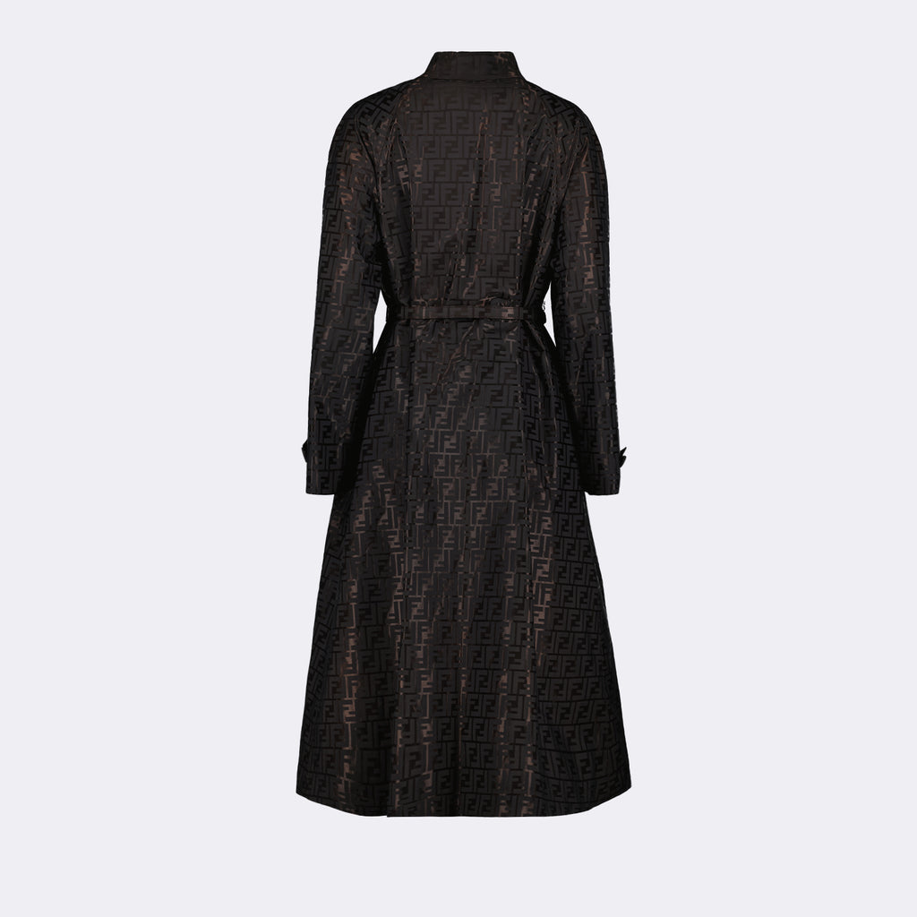 Manteaux Manteau trench FF Fendi Marron Femme