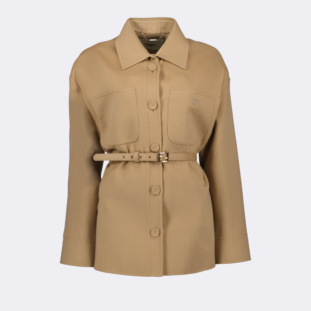 Giacche Veste Go-To Fendi Beige Femme