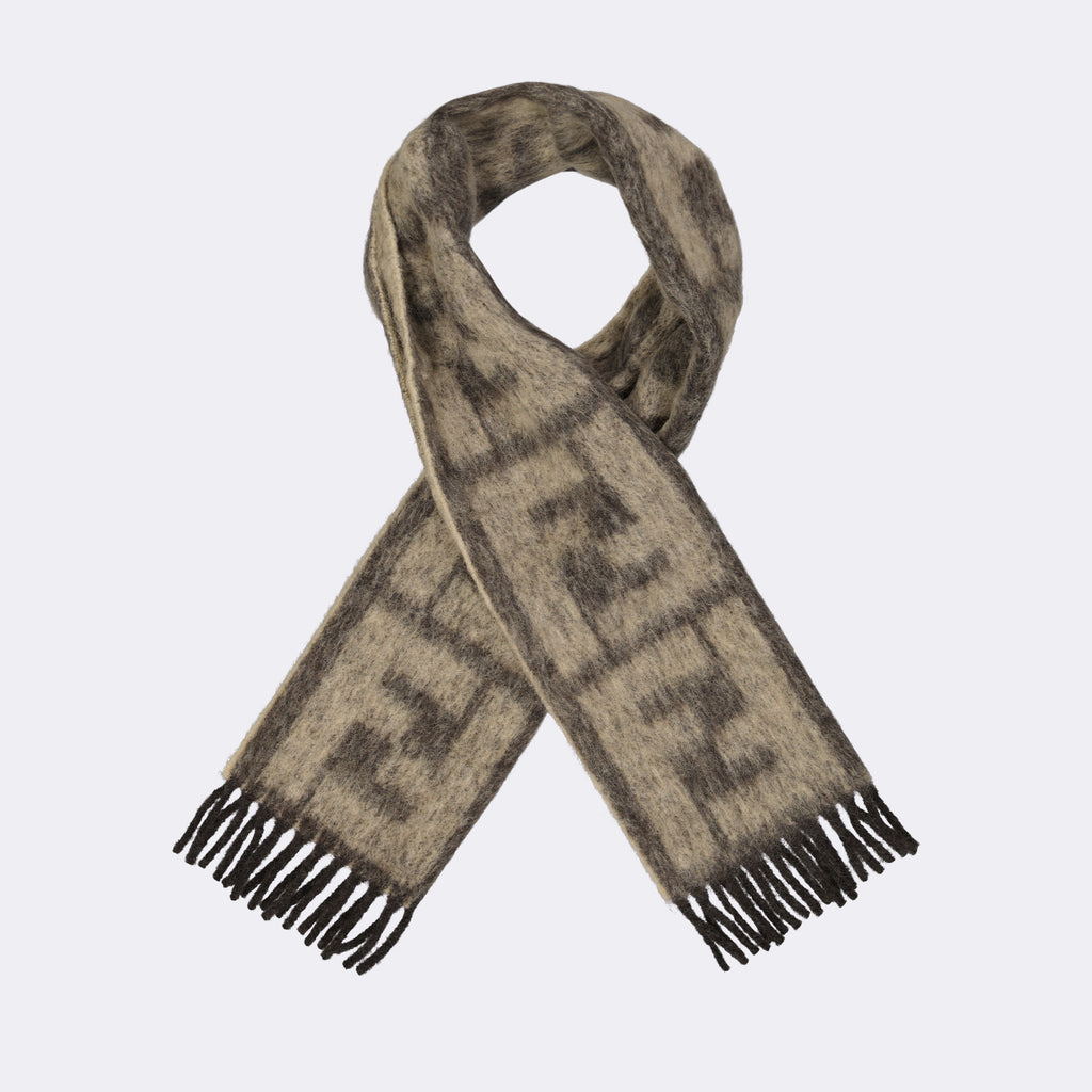 Écharpes, foulards et gants Écharpe FF Fendi Beige Homme
