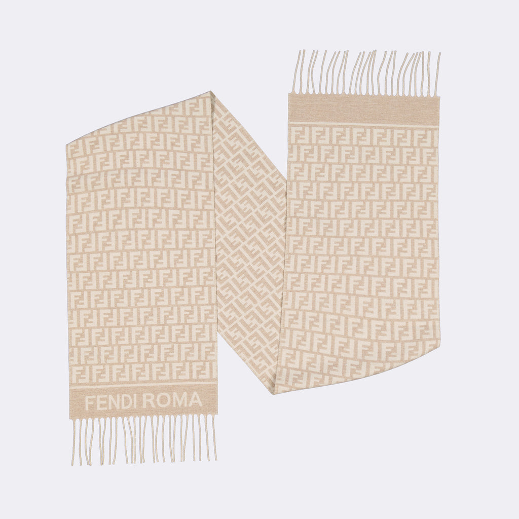Écharpes, foulards et gants Écharpe FF Fendi Beige Femme