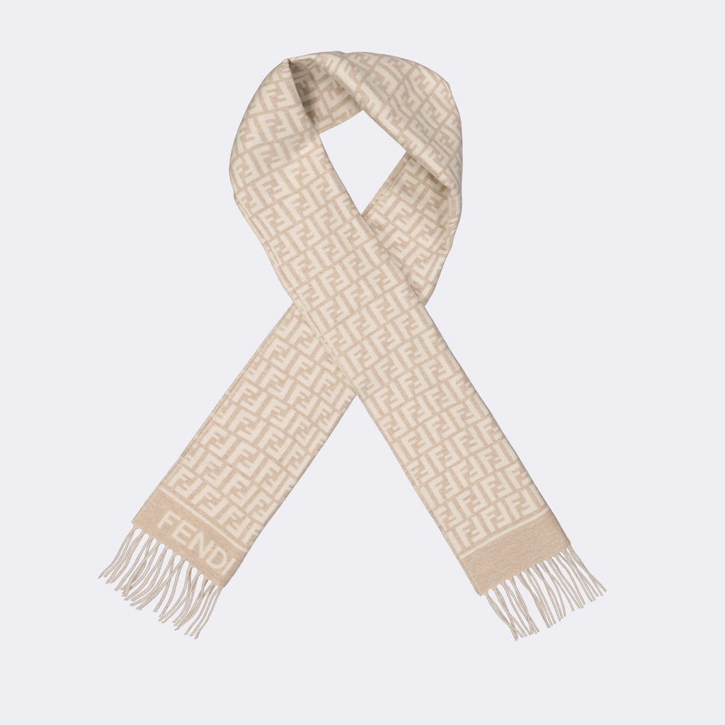 Écharpes, foulards et gants Écharpe FF Fendi Beige Femme