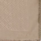 Lenços e luvas Châle en soie et laine Fendi Cinza Femme