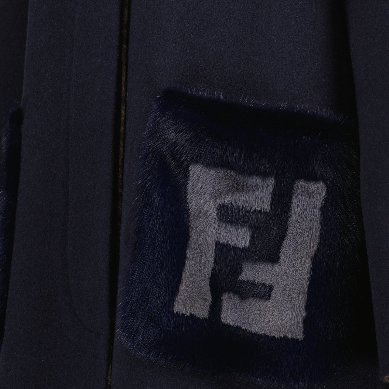 Manteaux Manteau en laine Fendi Bleu Femme