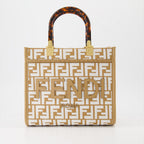 Sacs cabas Sac Sunshine small Fendi Beige Femme