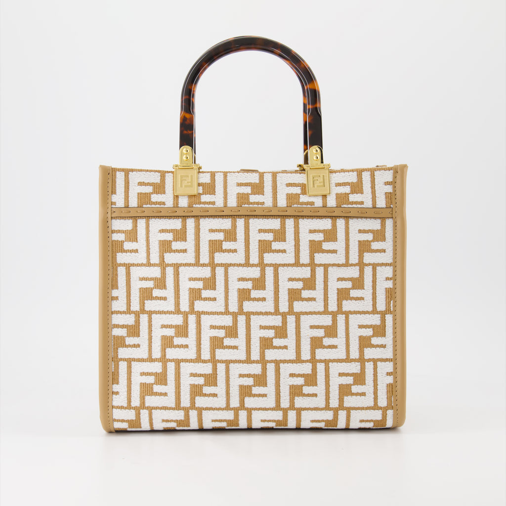 Sacs cabas Sac Sunshine small Fendi Beige Femme