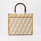 Sacs cabas Sac Sunshine small Fendi Beige Femme