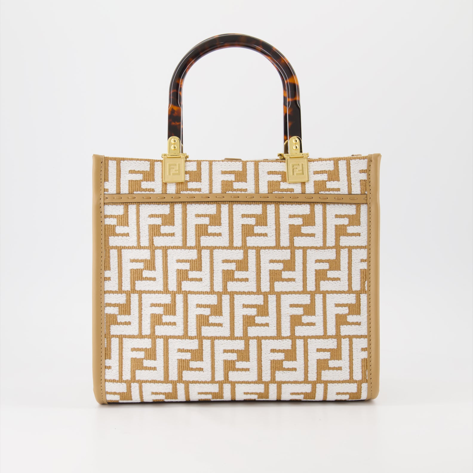 Sacs cabas Sac Sunshine small Fendi Beige Femme
