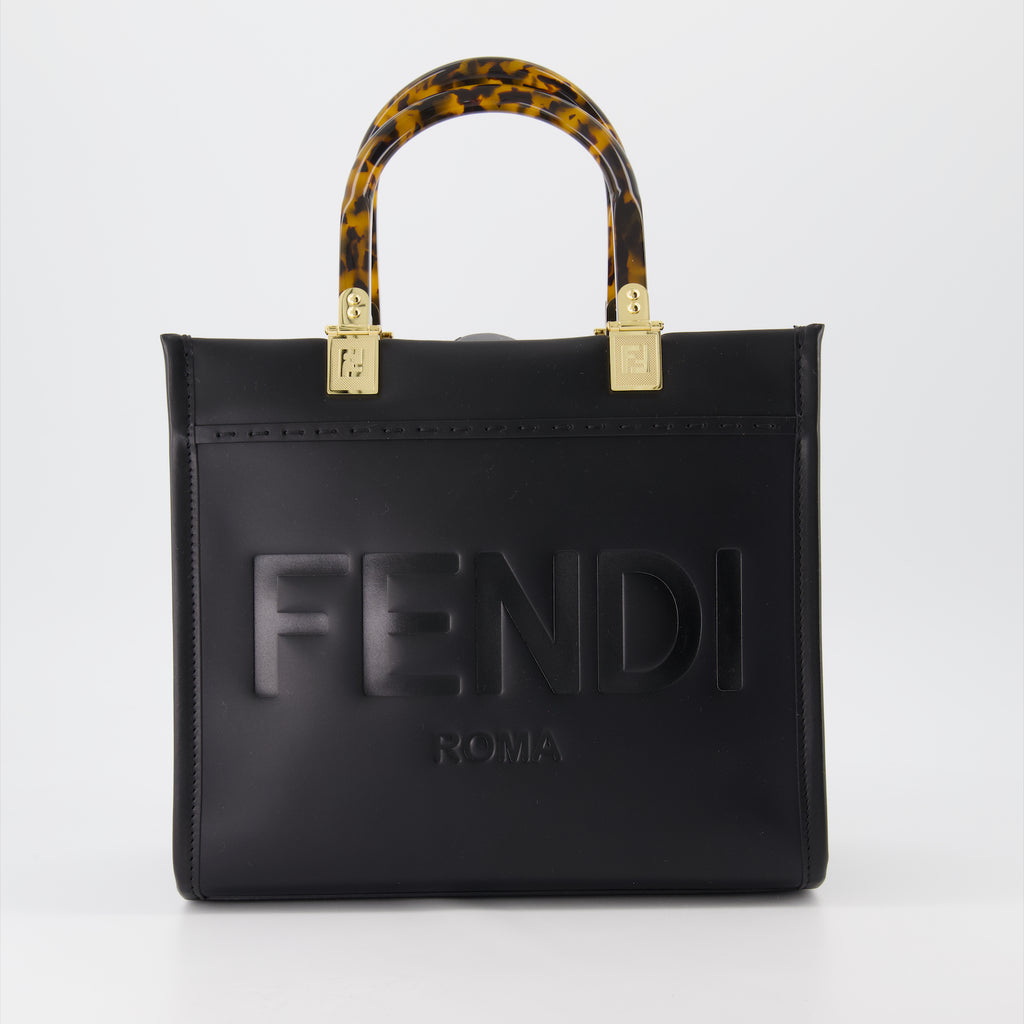 Borse tote Sac cabas Sunshine Fendi Nero Femme