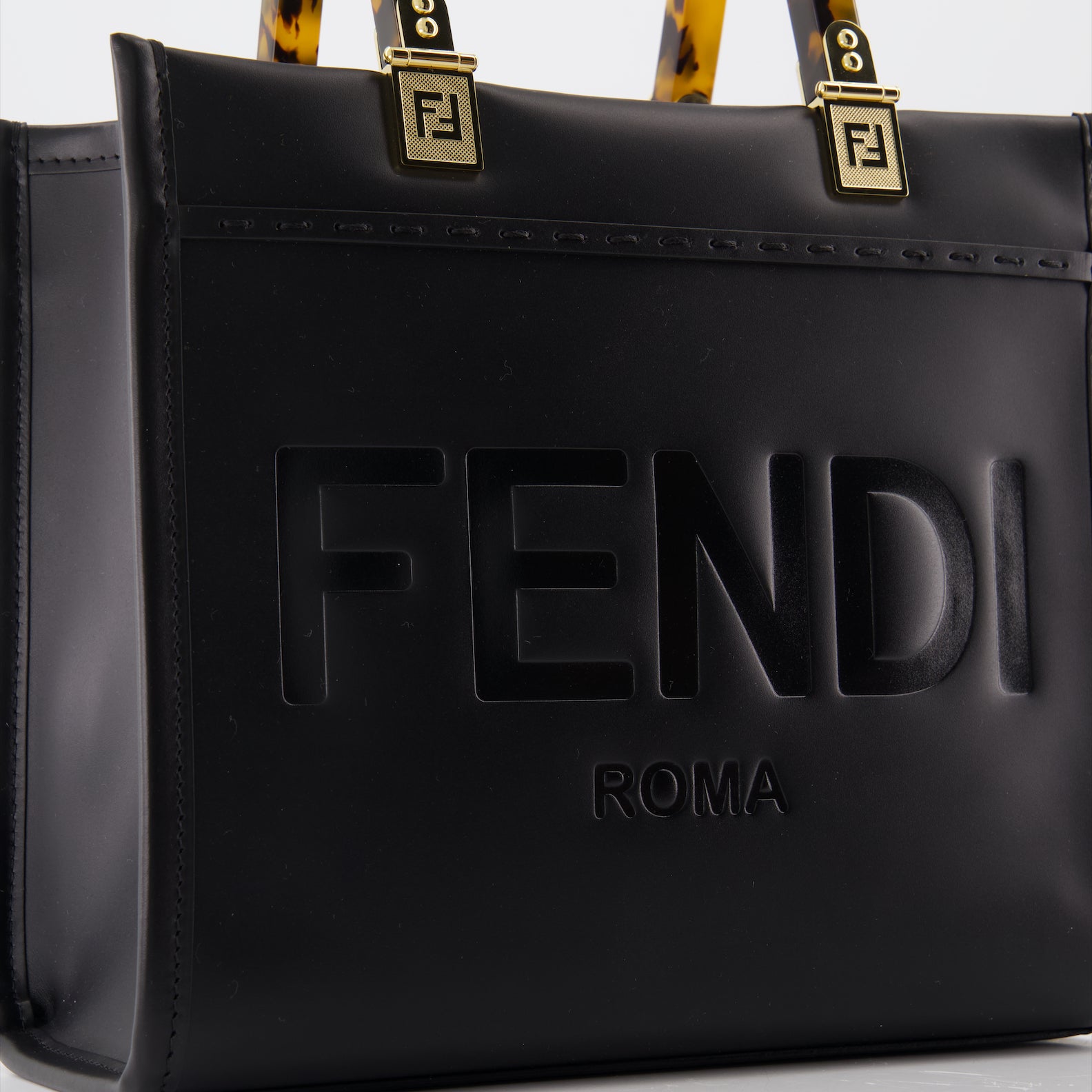 Borse tote Sac cabas Sunshine Fendi Nero Femme