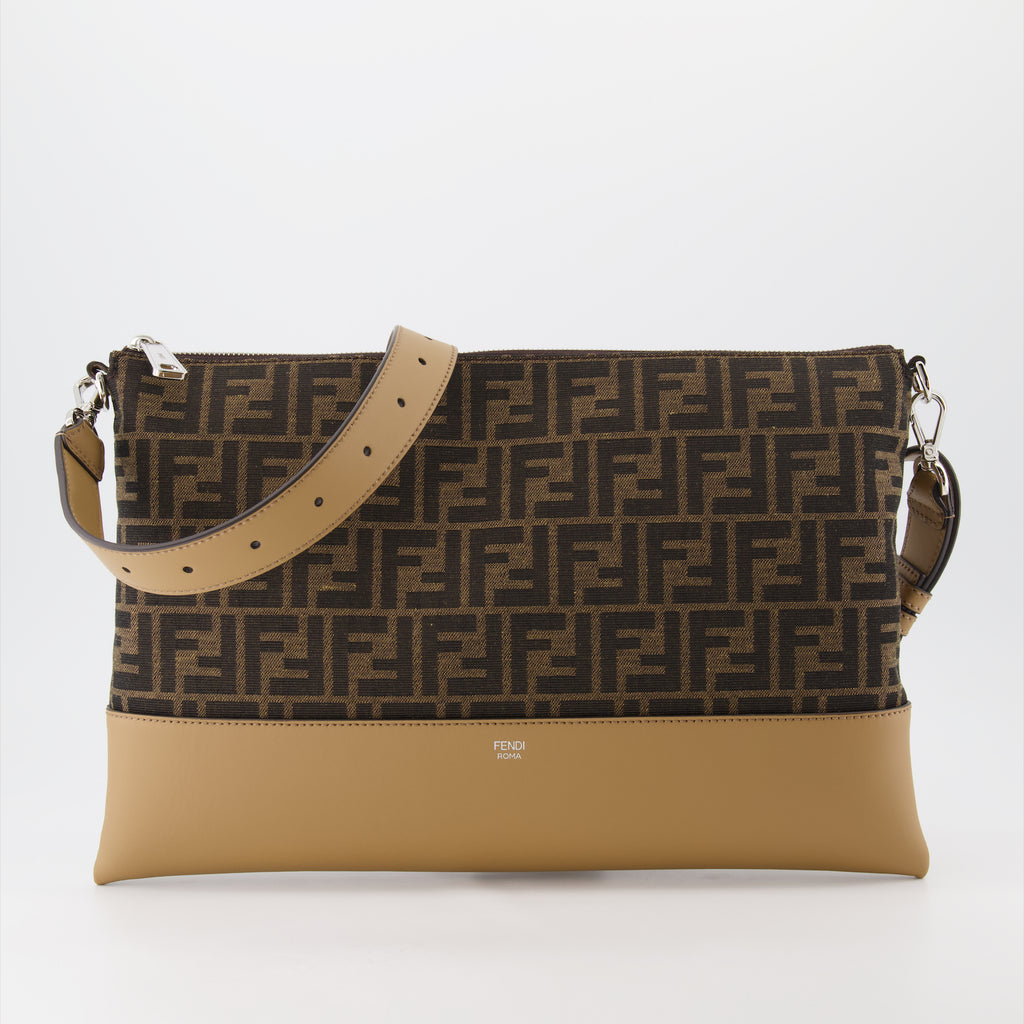 Pochettes Pochette FF Fendi Marron Homme