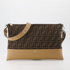 Pochettes Pochette FF Fendi Marron Homme