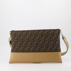 Pochettes Pochette FF Fendi Marron Homme