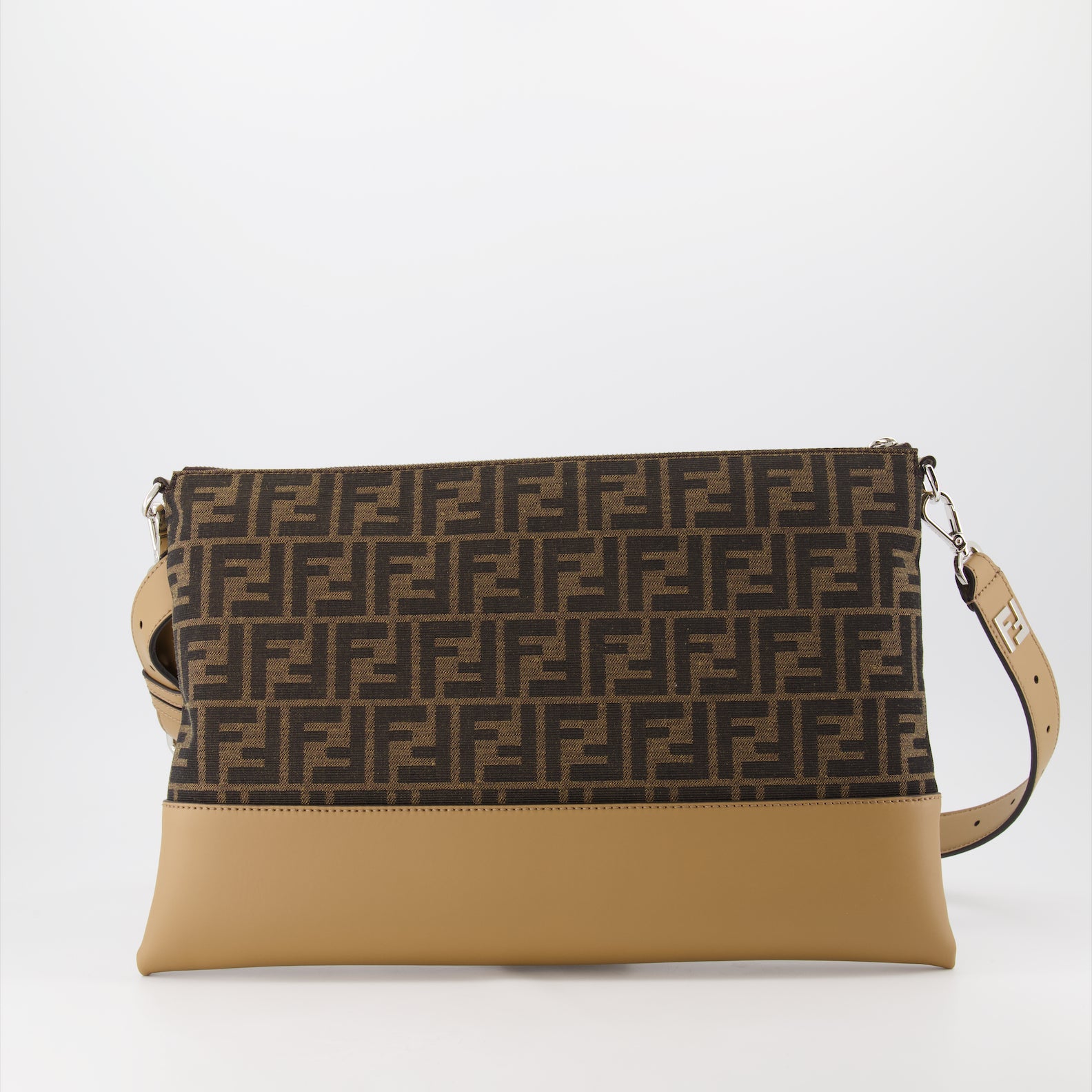 Bolsas pequenas Pochette FF Fendi Marrom Homme