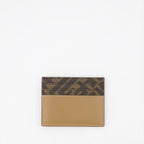 Small leather goods FF Squared Card Holder Fendi Brown Man