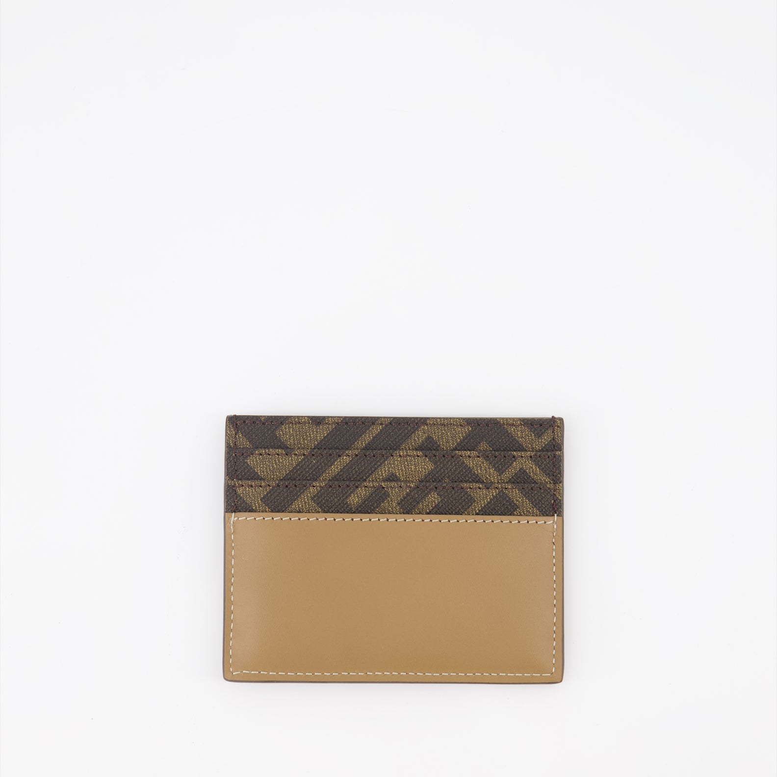 Small leather goods FF Squared Card Holder Fendi Brown Man