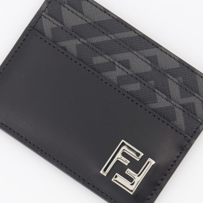 Small leather goods FF Squared Card Holder Fendi Black Man