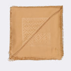 Lenços e luvas Châle en soie et laine Fendi Bege Femme