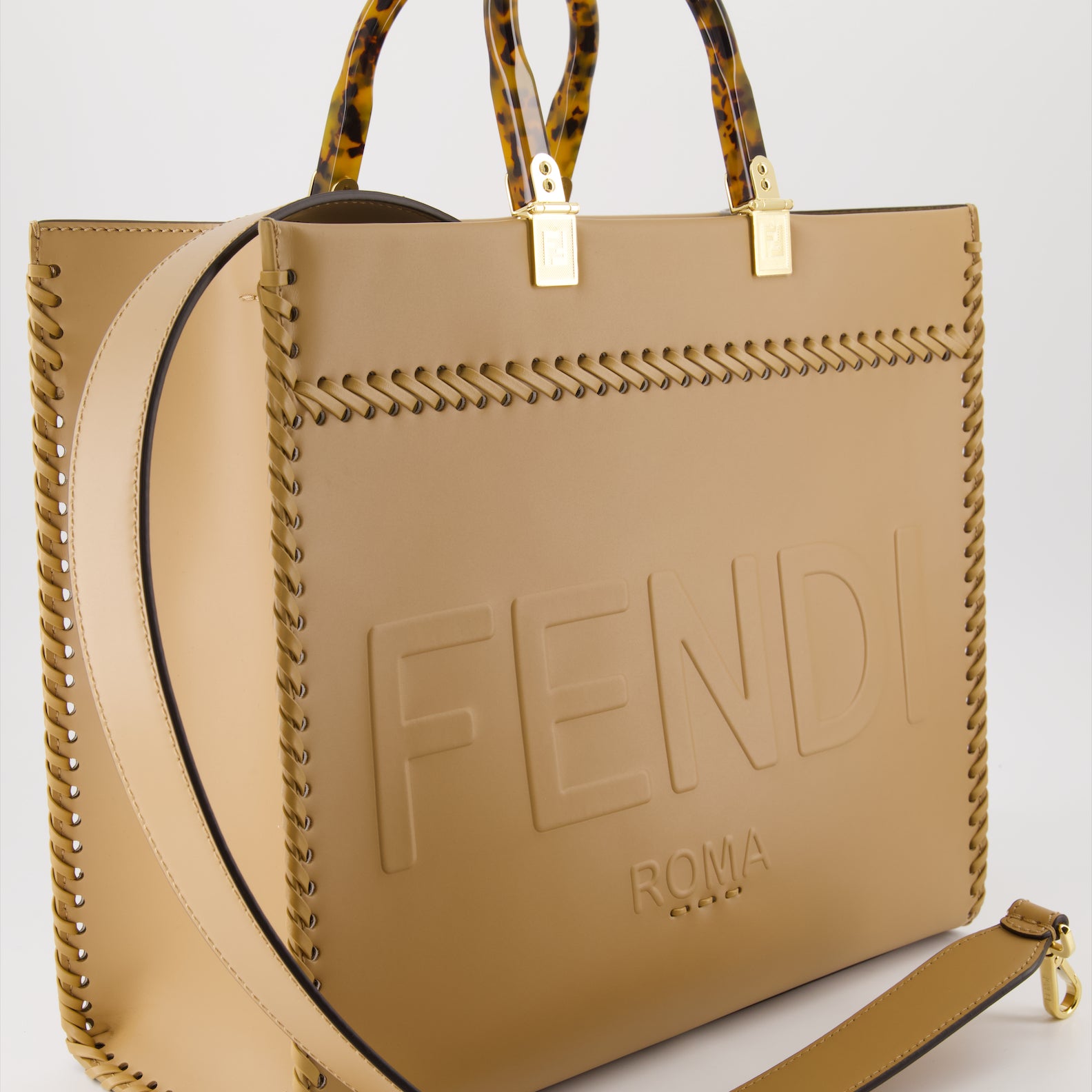 Sacs cabas Sac cabas Sunshine Fendi Marron Femme
