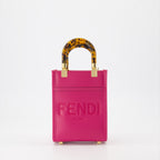 Sacs cabas Sac Shopping Sunshine Fendi Rose Femme