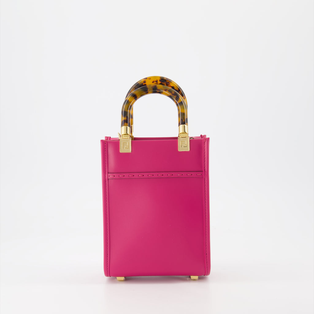 Sacs cabas Sac Shopping Sunshine Fendi Rose Femme
