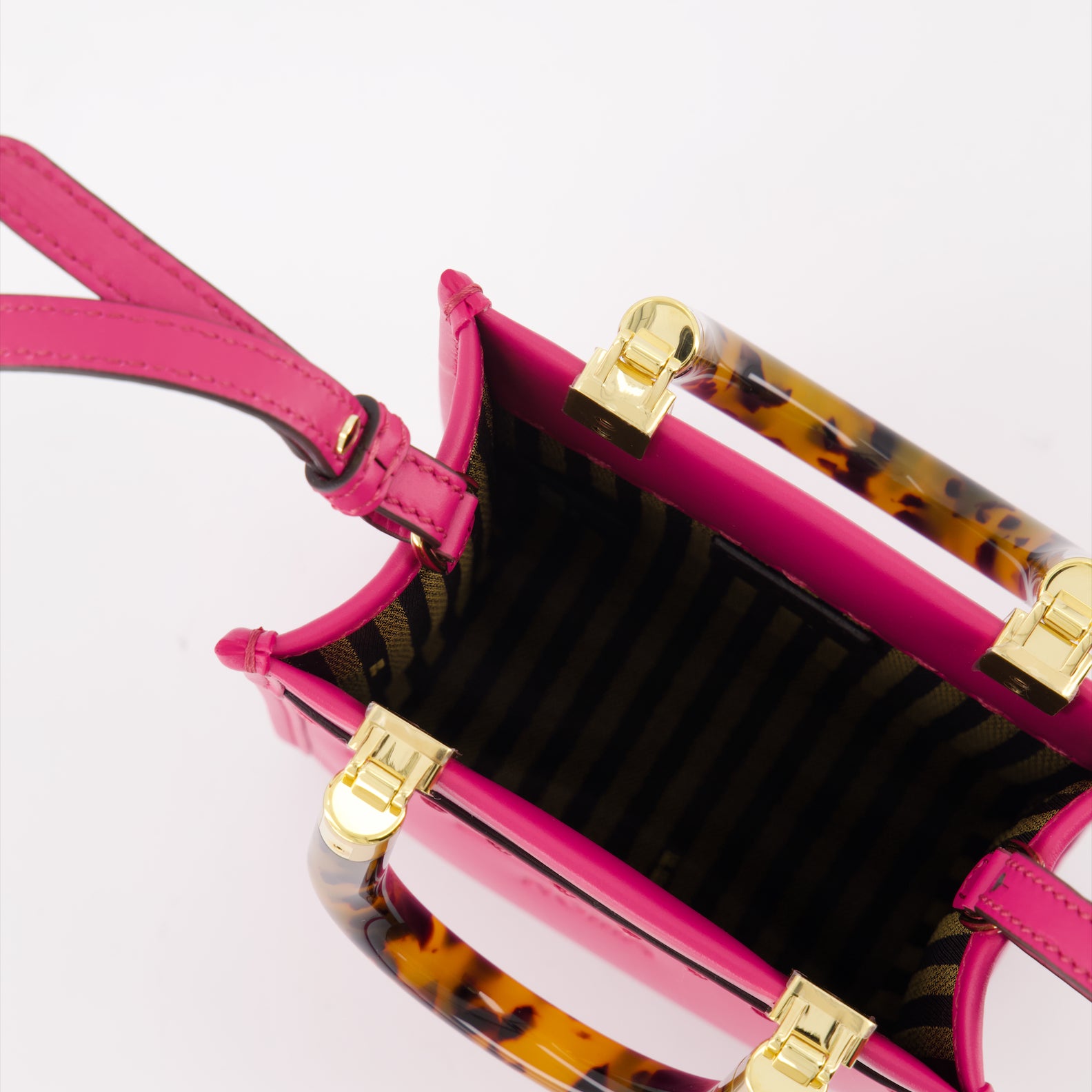 Sacs cabas Sac Shopping Sunshine Fendi Rose Femme