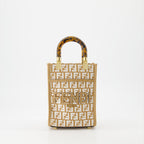 Sacs cabas Sac Shopping Sunshine Fendi Beige Femme