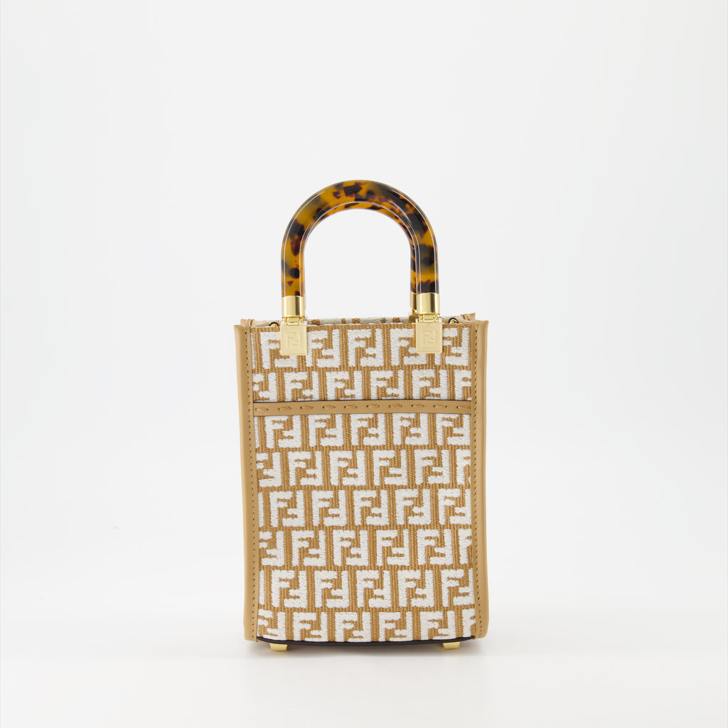 Sacs cabas Sac Shopping Sunshine Fendi Beige Femme