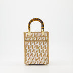 Sacs cabas Sac Shopping Sunshine Fendi Beige Femme