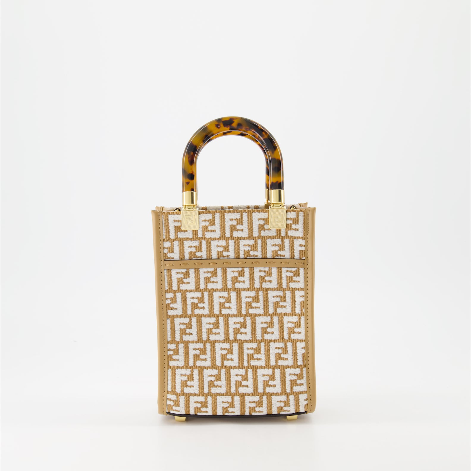 Sacs cabas Sac Shopping Sunshine Fendi Beige Femme