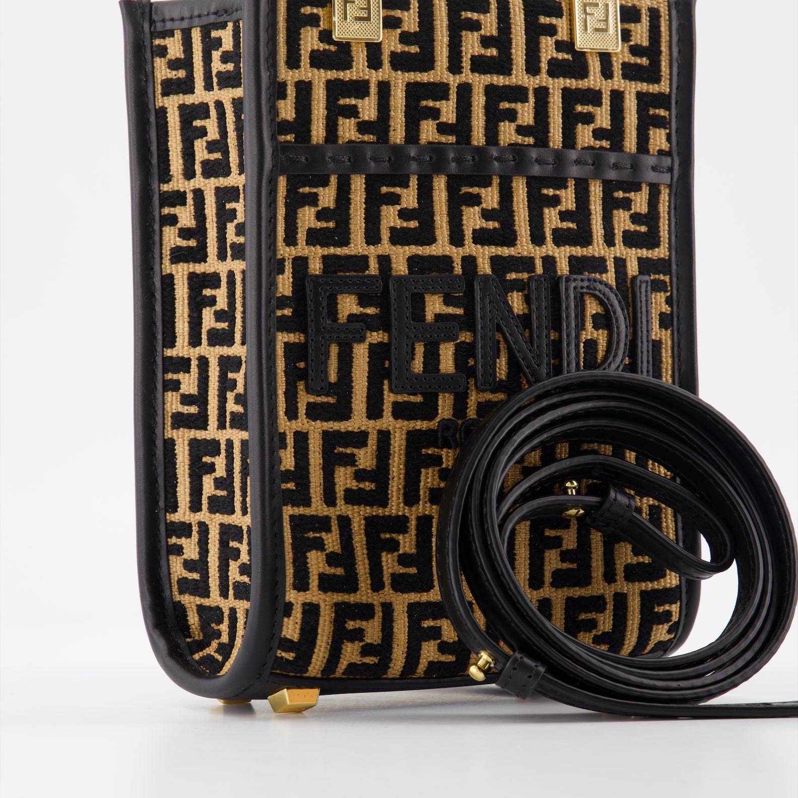 Borse tote Sac Shopping Sunshine Fendi Marrone Femme
