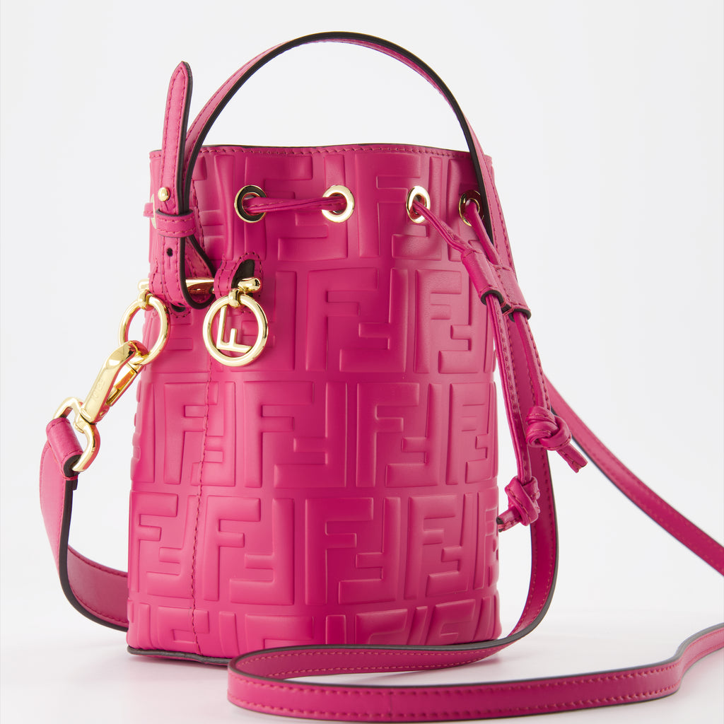 Bolsas bucket Sac Mon Trésor Fendi Rosa Femme