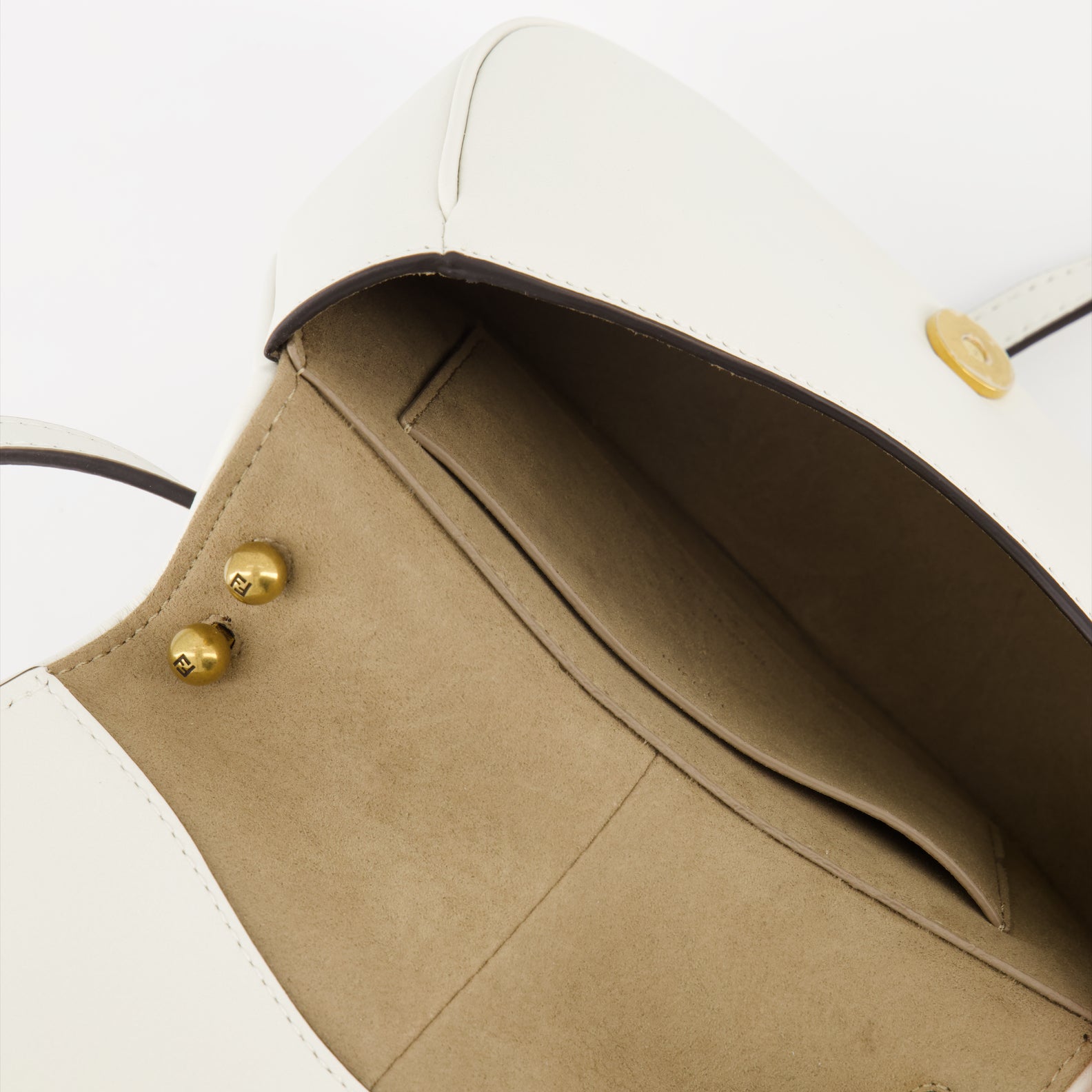 Borse a tracolla Sac C'mon mini Fendi Bianco Femme