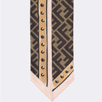 Écharpes, foulards et gants Bandeau en soie Fendi Marron Femme