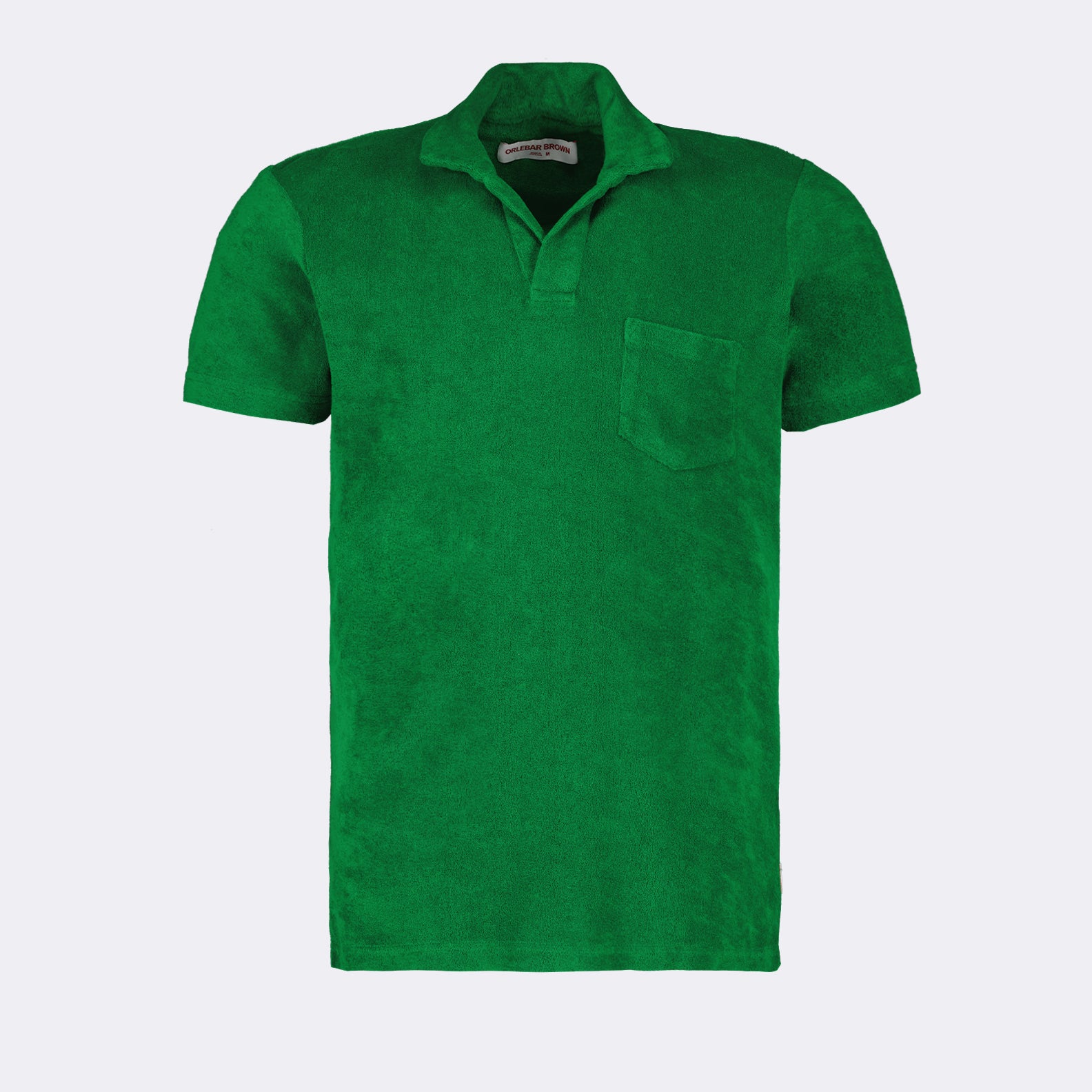 Polos Polo de Algodón Rizado Orlebar Brown Verde Homme