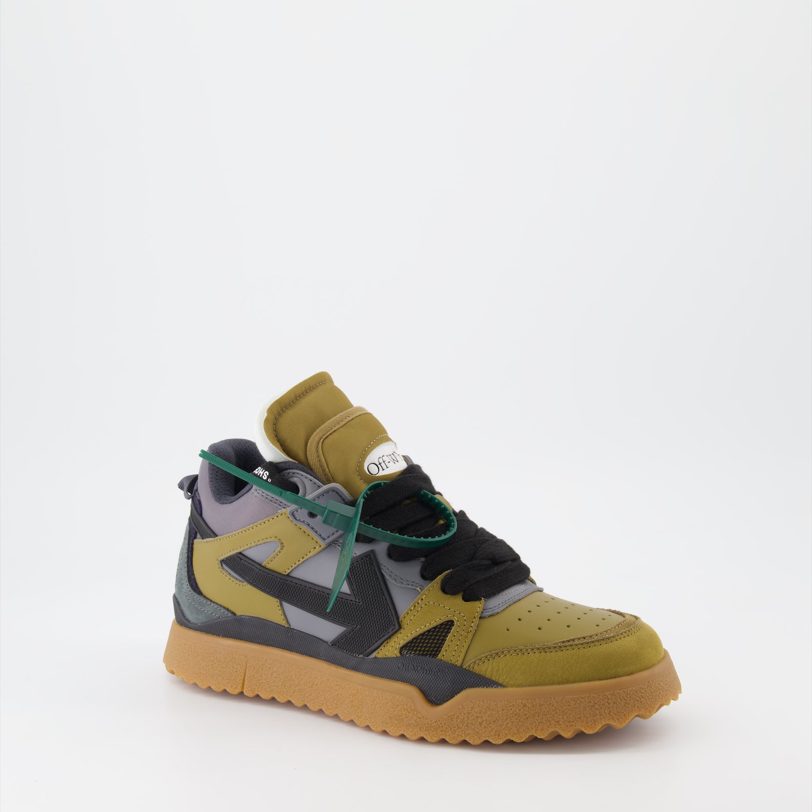 Sneaker Baskets Sponge Off-White Grün Homme