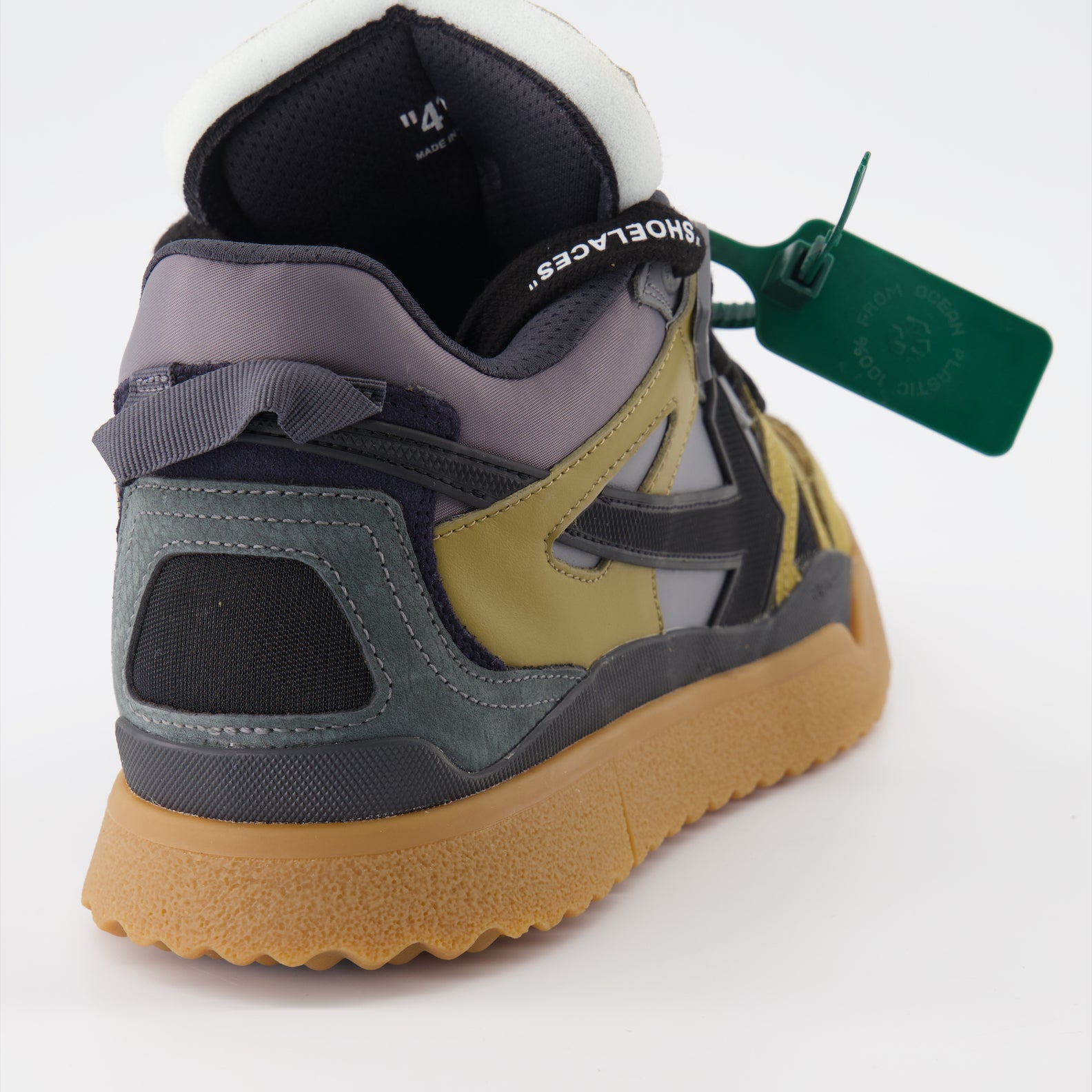 Sneaker Baskets Sponge Off-White Grün Homme