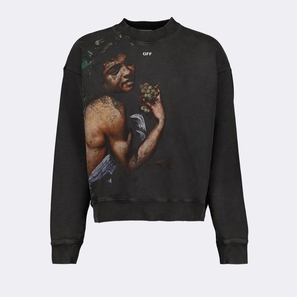 Moletons Sweatshirt Bacchus Skate Off-White Preto Homme