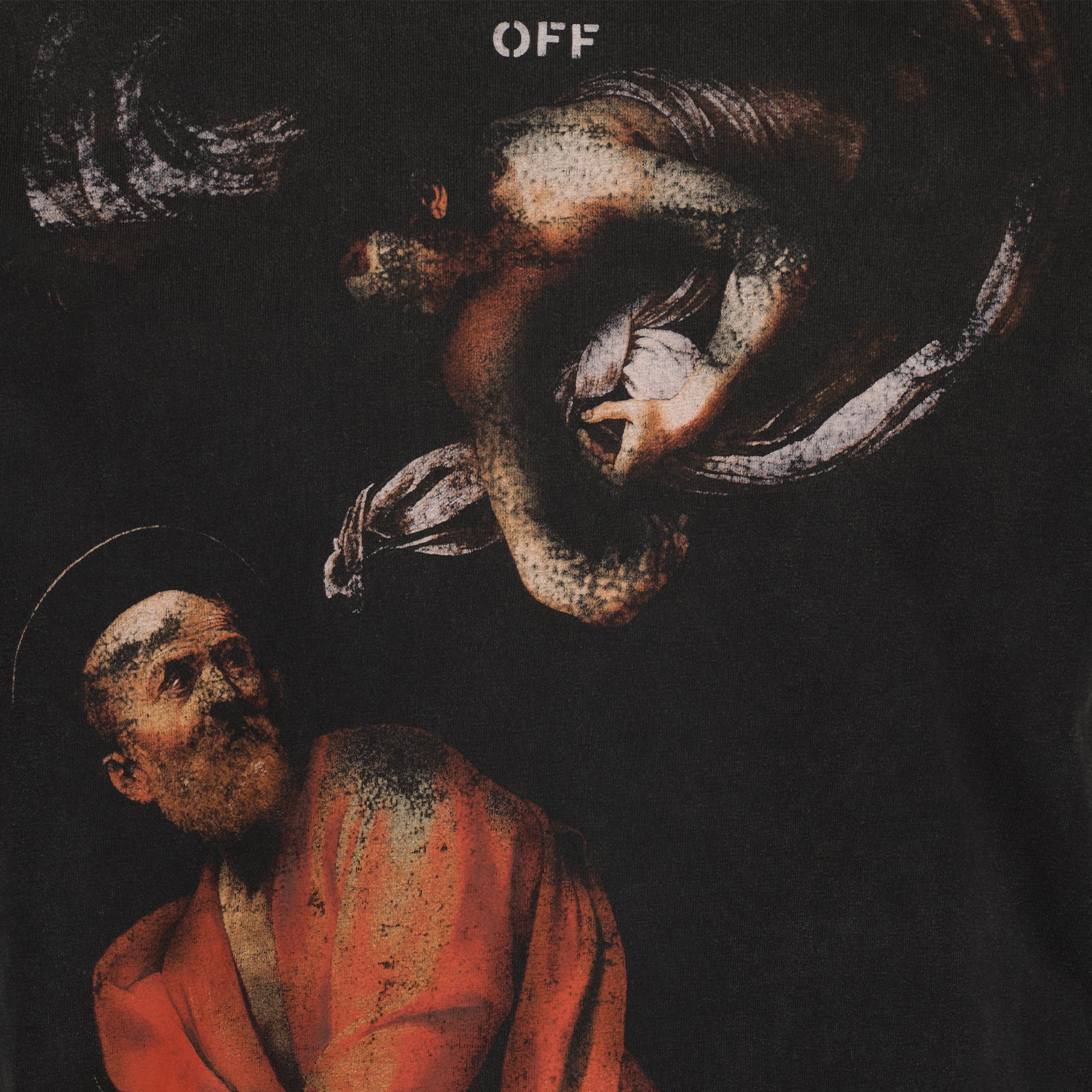 T-Shirts T-shirt S.Matthew Off-White Schwarz Homme