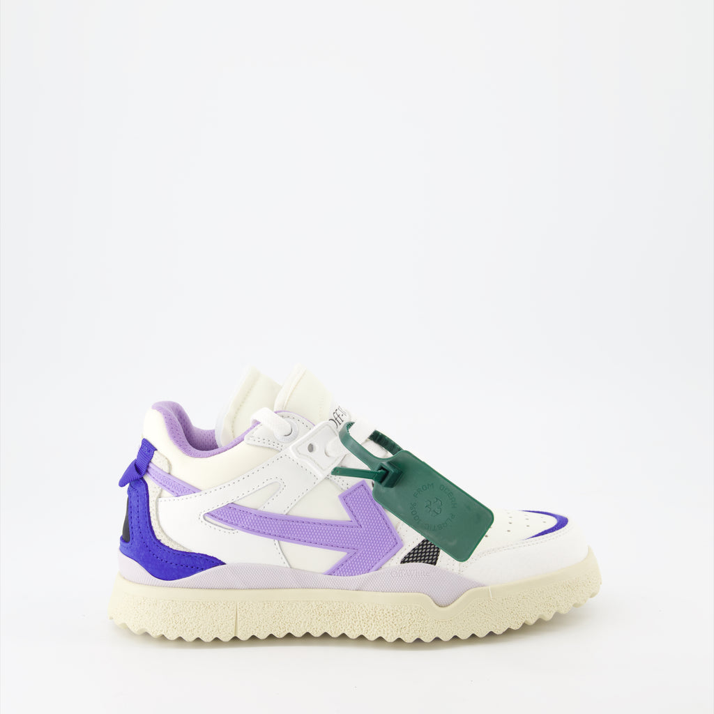 Sneaker Baskets Sponge Off-White Lila Femme