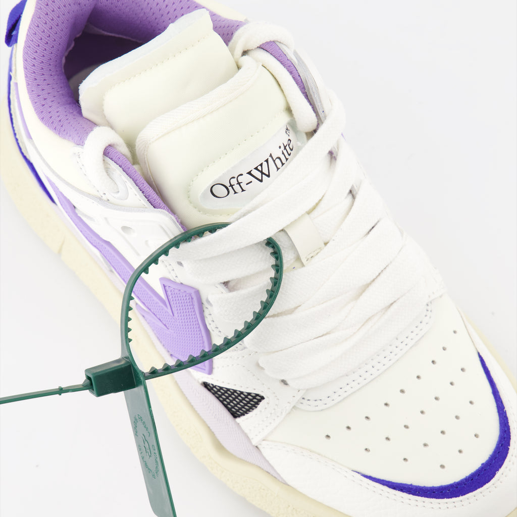 Sneaker Baskets Sponge Off-White Lila Femme