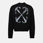 Sweatshirts Sweatshirt Scratch Arrow Off-White Schwarz Homme