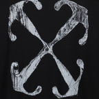 Sweatshirts Sweatshirt Scratch Arrow Off-White Schwarz Homme