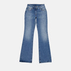 Pantalons Jean flared Off-White Bleu Femme