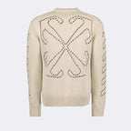 ニットウェア ステッチアローセーター Off-White ベージュ 男