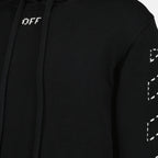 Maille Pull à capuche Stitch Arrow Off-White Noir Homme