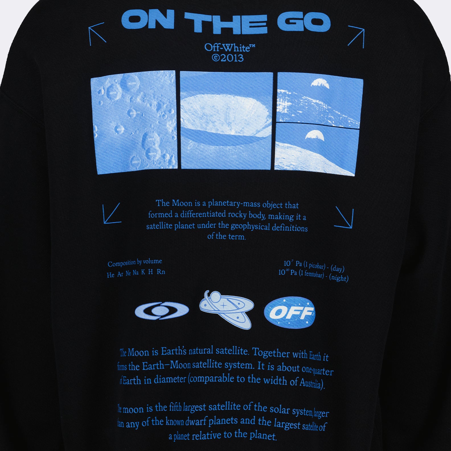 Sweatshirts Sweat à capuche On the Go Off-White Noir Homme