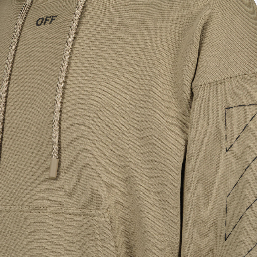 Sweatshirts Sweat à capuche Off Stitch Off-White Beige Homme