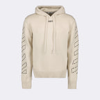 Strickwaren Pull à capuche Stitch Arrow Off-White Beige Homme
