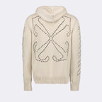 Strickwaren Pull à capuche Stitch Arrow Off-White Beige Homme