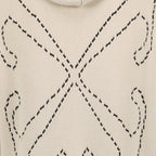 Strickwaren Pull à capuche Stitch Arrow Off-White Beige Homme